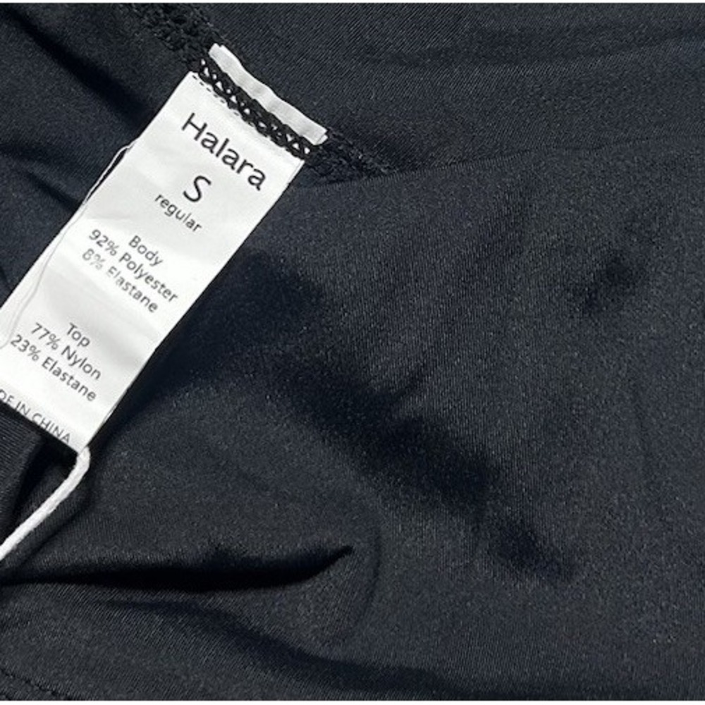 Halara Womens Maxi Skirt Sz Small Black‎ High Slit Built In Briefs Pull On - Picture 5 of 5